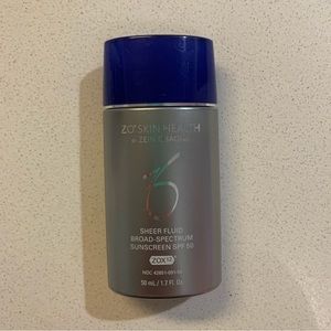 ZO Skin Health sheer fluid broad spectrum sunscreen. SPF 50. 1.7 oz